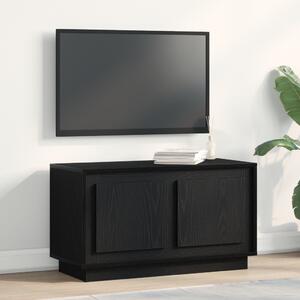 TV Szekrény Fekete Tölgy 80x35x45 cm Műcserép