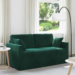 VidaXL Kanapé Sötétzöld 158 x 78 x 80 cm Bársony