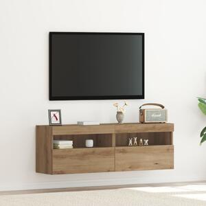 TV Fali Szekrény 2 pcs kézműves tölgy 60 x 30 x 40 cm Faanyag