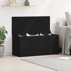 Tárolódoboz Fedéllel Fekete Tölgy 100x42x46 cm Mérnöki Fa