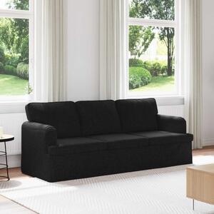 VidaXL Kanapé Fekete 201 x 80 x 85 cm szövet