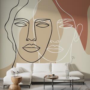 Fotótapéta Absztrakt arcok, Fotótapéta egyedi, w05550v1 : Uwalls.hu
