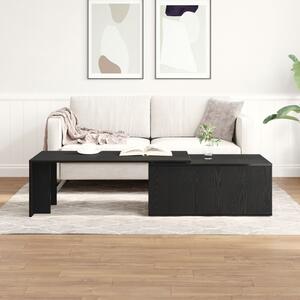 Fekete Tölgy Dohányzóasztal 150x50x35 cm Műgyanta