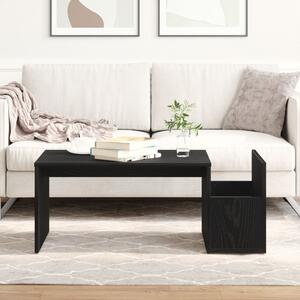 VidaXL Fekete Tölgy Kávézó Asztal 90x45x35 cm Műgyanta