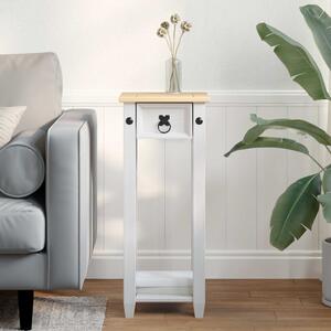 VidaXL Növényállvány Fehér 30 x 30 x 73 cm Tömör fenyőfa