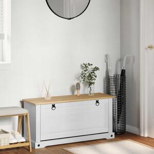 Cipőszekrény Corona Fehér 99 x 32 x 49 cm Tömör fenyőfa