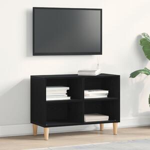 Fekete tölgy TV szekrény - 69.5x30x50 cm, Mérnöki fából készült
