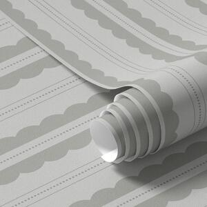Tapéta Szürke hullámos csíkok finom pontozott vonalakkal, Tapétá geometria, Tapétá geometria csíkok, a01185v1 : Uwalls.hu