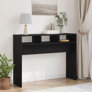 VidaXL Fekete Tölgy Konzolasztal 105x30x80 cm Műanyag