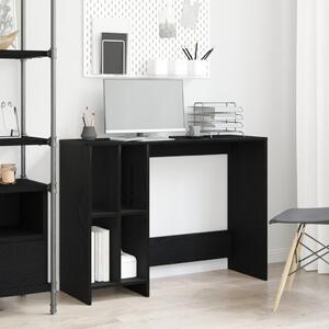 Íróasztal Fekete Tölgy 102,5x35x75 cm Műszaki Fa