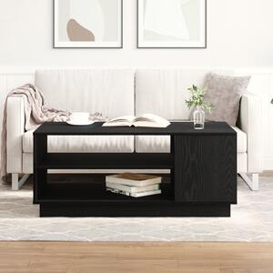 Fekete Tölgy Coffee Table 102x55x43 cm Mérnöki Fából készült