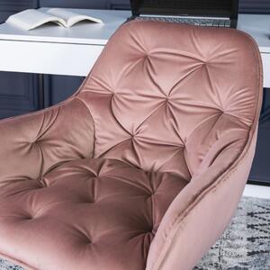 MILAN 2 Pink Velvet forgószék