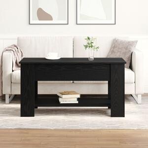 Fekete Tölgy Kávézóasztal - 101x49x52 cm Műanyagból készült