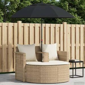 VidaXL Kerti kanapé párnával 8 pcs Beige és Krémszínű polirattan