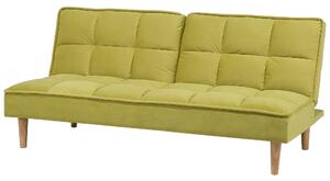 Zöld kárpitozott kanapéágy SILJAN