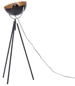 Fekete fém állólámpa 170 cm THAMES