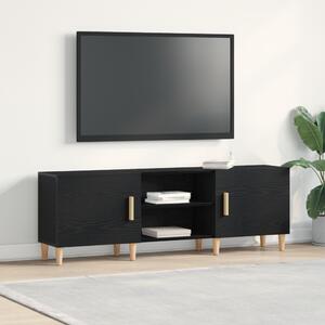 TV Állvány - Fekete Tölgy, 150x30x50 cm, Mérnöki Fából készült