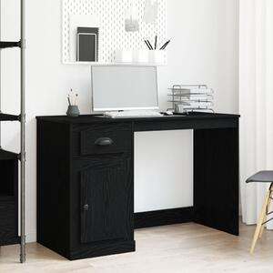 Tárolós Asztal Fekete tölgy 50x115x75 cm Forgácslap