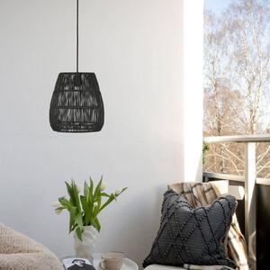 PR Home Saigon kültéri függőlámpa fekete Ø28cm kábel 2.5m