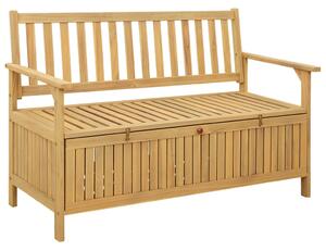 VidaXL Tárolópad tárolóval ajtóval 120 x 63 x 84 cm Tömör Akácia
