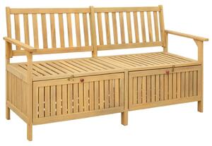 VidaXL Tárolópad tárolóval ajtóval 148 x 63 x 84 cm Tömör Akácia