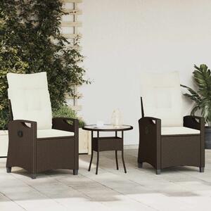 VidaXL Kerti Szék 2 pcs Barna és Krém 56 x 60 x 112 cm