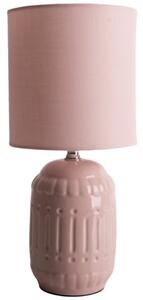 Rózsaszín asztali lámpa, mázas kerámia (Erida)