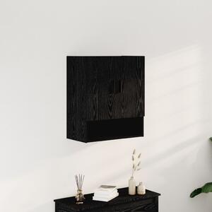 Fali szekrény Fekete tölgy 60 x 31 x 70 cm Faanyag