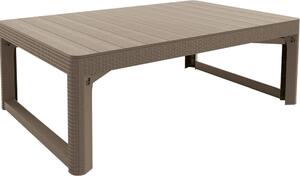 ALLIBERT LYON RATTAN állítható polyrattan kerti asztal, 72 cm - cappuccino ()