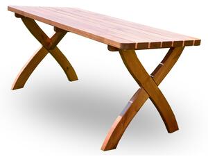 ROJAPLAST STRONG MASIV fenyőfából készült kerti asztal, 160 cm ()