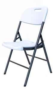 ROJAPLAST összecsukható, hordozható műanyag szék - fehér