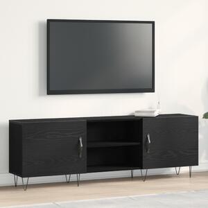 TV Szekrény Fekete Tölgy 150x30x50 cm Műanyag Fa