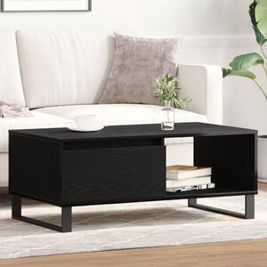 VidaXL Fekete Tölgy Kávézó Asztal 90x50x36,5 cm Műszaki Fa