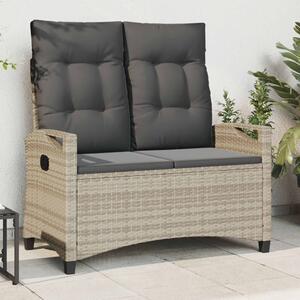 VidaXL Kerti pad párnával 105 x 60 x 112 cm acél