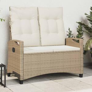 VidaXL Kerti pad Beige és krém 105 x 60 x 112 cm Acél és poliészter