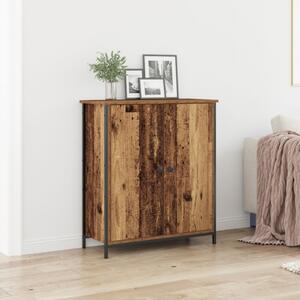 VidaXL Szekrény Régi Fa 70x30x80 cm Feldolgozott Fa és Acél
