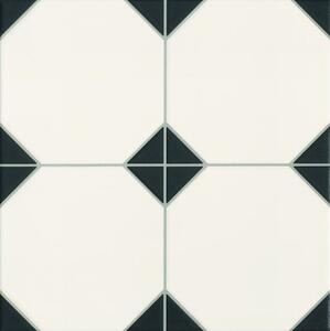 Padló Realonda Octagon black 33x33 cm matt OCTAGONBK