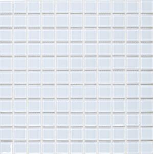Üvegmozaik Premium Mosaic fehér 30x30 cm fényes MOS25WH