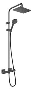 Zuhanyrendszer Hansgrohe Vernis Shape termosztatikus csapteleppel fekete matt 26097670