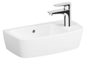 Mosdó lapra VitrA Shift 50x25 cm fehér színben fényes felülettel csaptelep nyílás jobbra 7070-003-0921