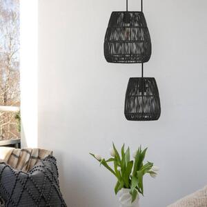 PR Home Saigon kültéri függőlámpa fekete Ø18cm kábel 2.5m
