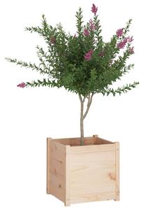 VidaXL tömör fenyőfa kerti virágtartó 50x50x50 cm