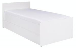 Egyszemélyes ágy 90 cm Cortez C 15 (fehér) (ágyráccsal)
