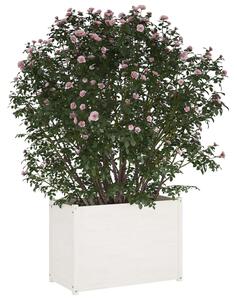 VidaXL fehér tömör fenyőfa kerti virágtartó 100 x 50 x 70 cm