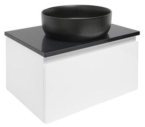 Fürdőszobaszekrény fedeles SAT B-WAY 59x30x45 cm fehér fényes BWAY60WTK