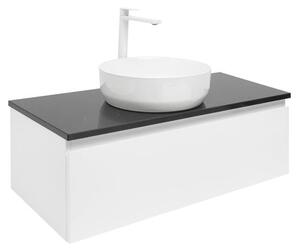 SAT B-WAY 99x30x45 cm fehér fényes BWAY100WTKUB fürdőszoba szekrény fedővel 99x30x45 cm fehér fényes