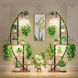 Moonflower™ Hold Alakú Növénytartó állvány Világítással