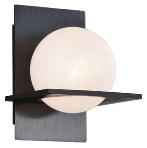 Fali Lámpa Lucande, Kulka, dimmable, Fekete, Nappali, Üveg, Modern
