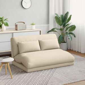 VidaXL Padló szék Krém 110 x 82 x 55 cm szövet
