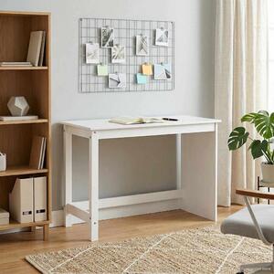 Asztal Fehér 112 x 50 x 75 cm Tömör fenyőfa